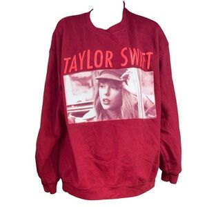 Taylor Swift Red Taylor's Version Come Back Be Here" crewneck sweatshirt large